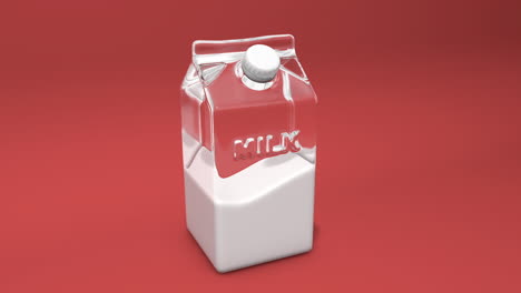 Liquid-cow-Milk-into-a-glass-box-carton-package